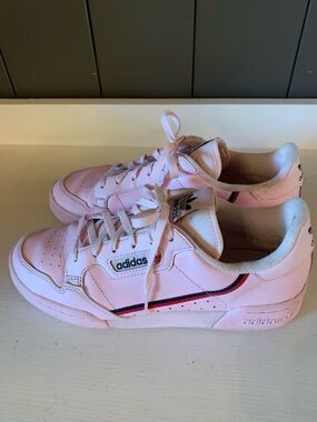 Ortholite Adidas Pink Leather Low-Top Sneakers